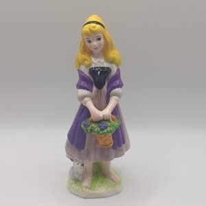 Vintage Sleeping Beauty "Princess Aurora" Disney Ceramic Figurine Japan 6.5"